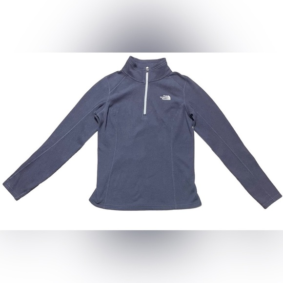 The North Face women's fleece sweatshirt pullover half zip long sleeve Sz Small - Picture 1 of 16